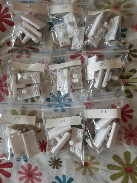 Variations of the test piece